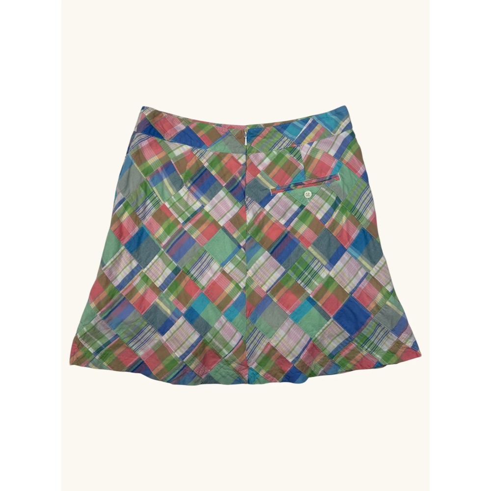 Lady Hagen Womens Golf Skirt Patchwork Plaid Multicolor A-Line Size 4 Mini - Picture 3 of 5